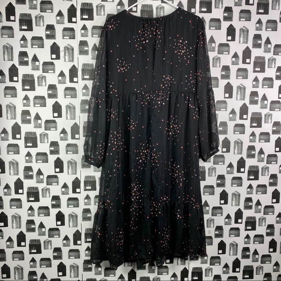 Isabel Maternity | Star Pattern Black Maxi Dress - Picture 8 of 8